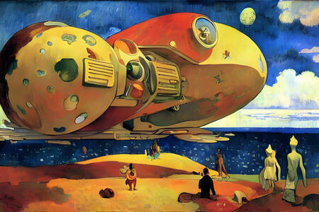 Paul Gauguin „Statek kosmiczny”