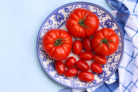 Tomatoes on a plate
