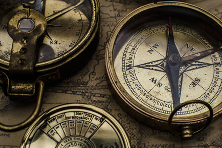 Old compasses