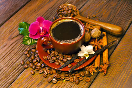 Coffee and spices
