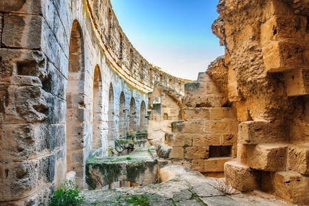 Ruïnes van het Colosseum in El Djem