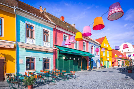 Casas coloridas em Szentendre