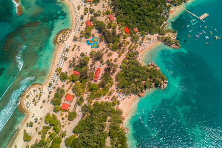 Pogled odozgo na otok Haiti