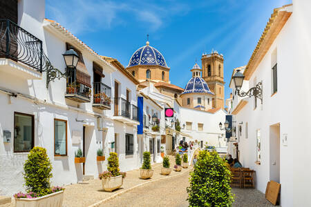 Street in the city of Altea