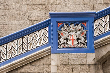 Detail of Tower Bridge heraldry