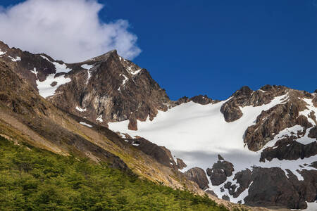 Vista del glaciar Martial