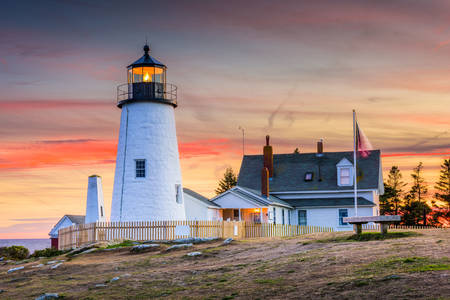 Pemakid Point Lighthouse in Bristol