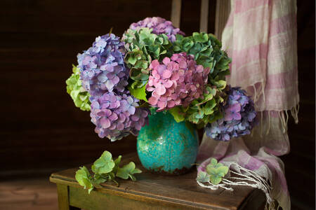 Bouquet d'hortensias