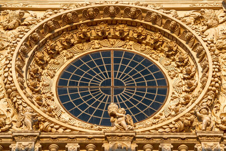 Szczegóły fasady kościoła Santa Croce