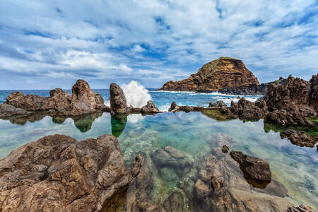 The coasts of Madeira