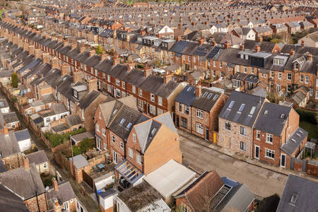 A arquitetura das casas no norte da Inglaterra