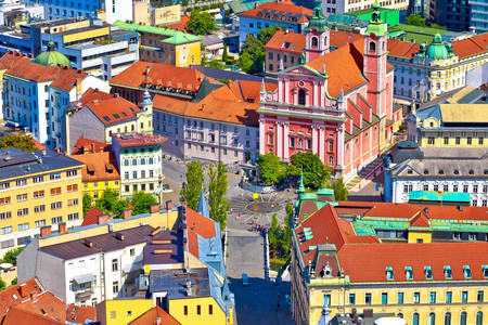 Centrum van Ljubljana