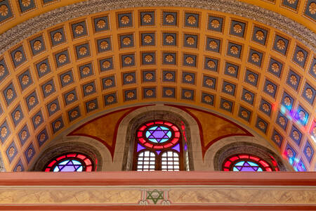 Interior of the Central Synagogue in Manhattan