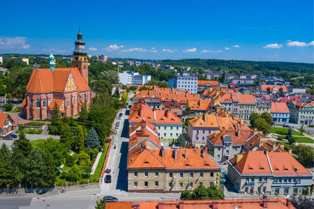 Stadtzentrum von Wodzislaw Slaski