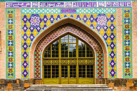 Mozaik a Jereván Kék mecsetben