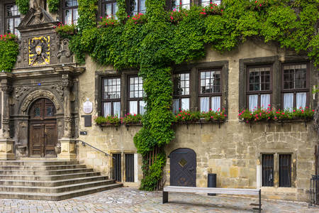 Facade of the town hall of Quedlinburg