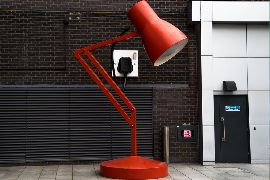 Red lamp