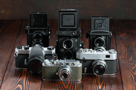 Старые пленочные фотоаппараты