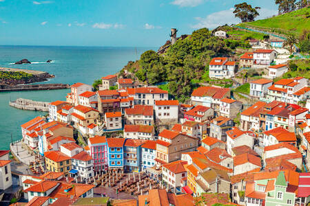 The city of Cudillero, Spain