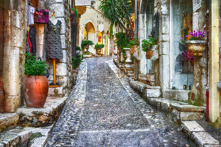 Calle en un pueblo de la Provenza