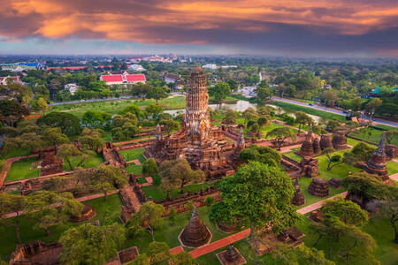 Buddhistisk tempel Ayutthaya