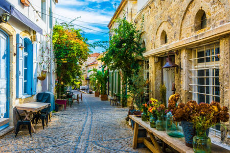 Street cafe in Alacati