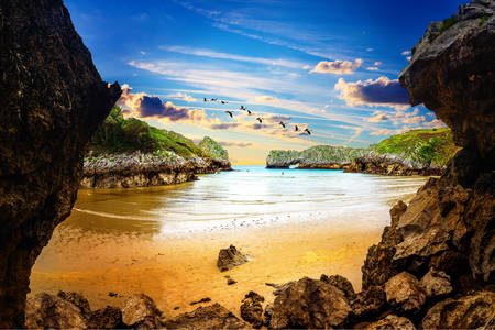 Spiagge rocciose della Cantabria