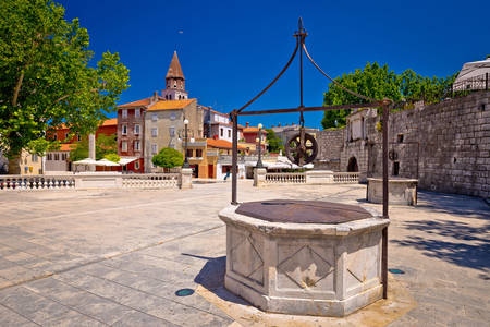 Praça dos Cinco Poços em Zadar