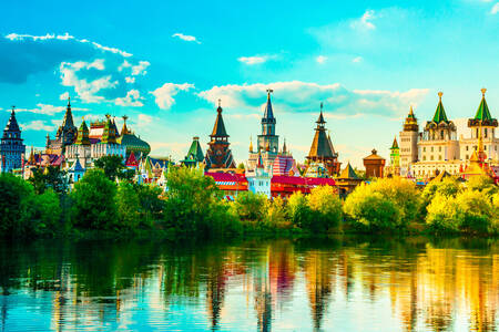 Pohľad na Izmailovský Kremeľ