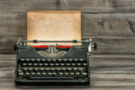 Vintage písací stroj