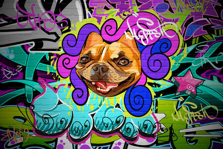 Câine graffiti