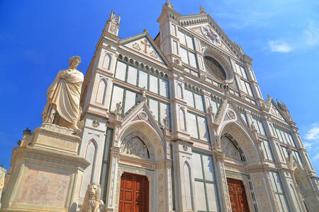 Gevel van de basiliek van Santa Croce, Florence