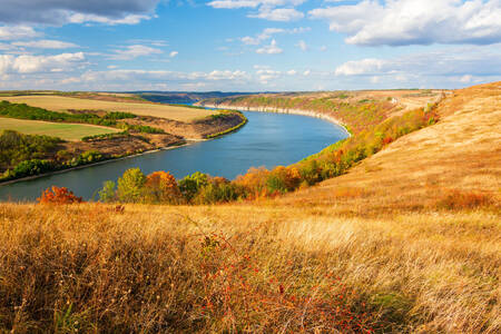 Vue sur le fleuve Dniestr