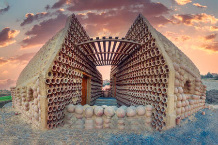 House of clay pots