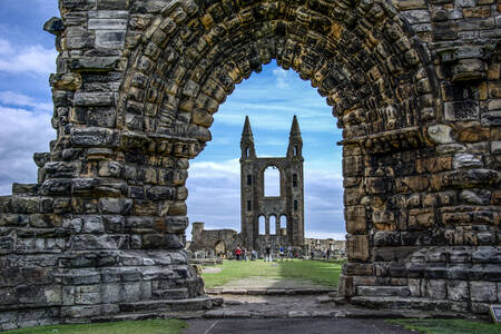 Ruins of St Andrew's Cathedral in St Andrews