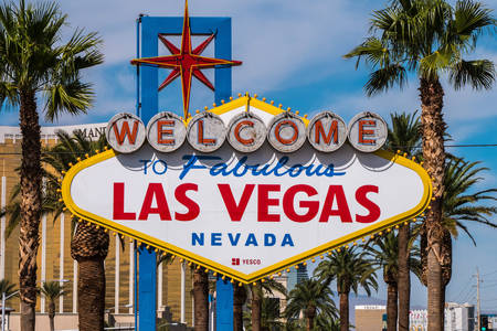 Welkom bij het Fabulous Las Vegas-bord
