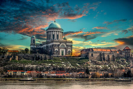 Udsigt over byen Esztergom