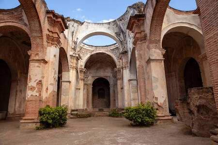 A Santiago-i katedrális romjai Antiguában
