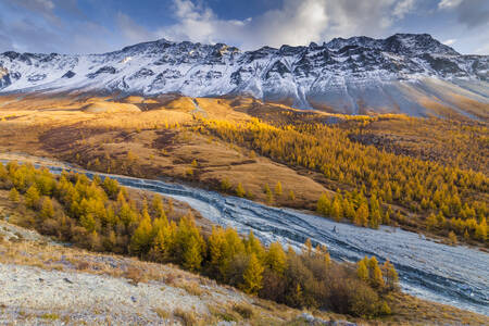 Valleys and mountains of Altai