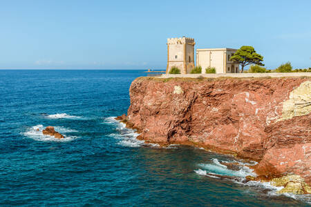 View of the Alba Tower, Terrasini