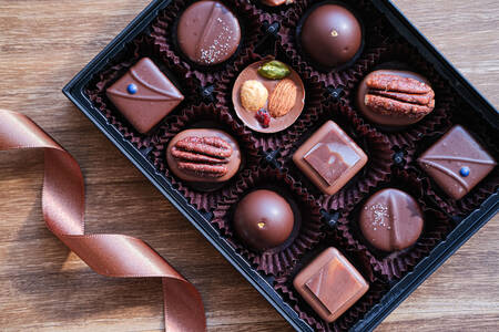 Chocolats sur la table