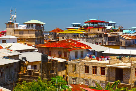 Telhados de Stone Town, Zanzibar