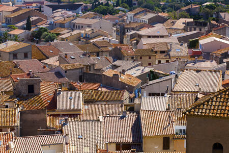 Azoteas de la ciudad de Gruissan