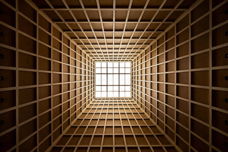 Ceiling of a shopping mall