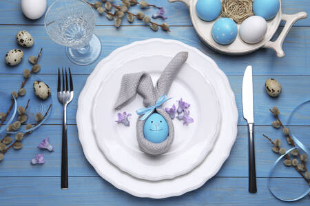 Easter table setting