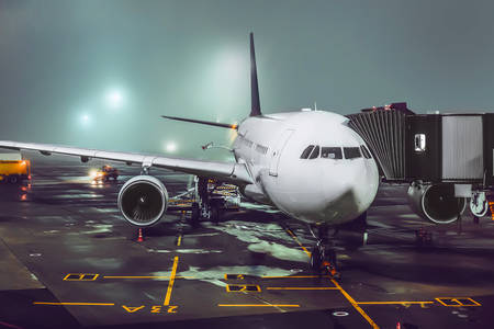 Airplane at the airport