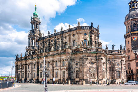 Dresden castle and court church