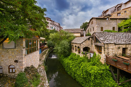 Mostar river channels