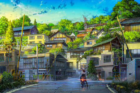 Small Japanese town