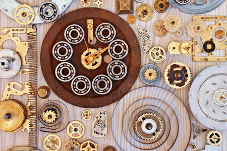 Parts of a mechanical watch